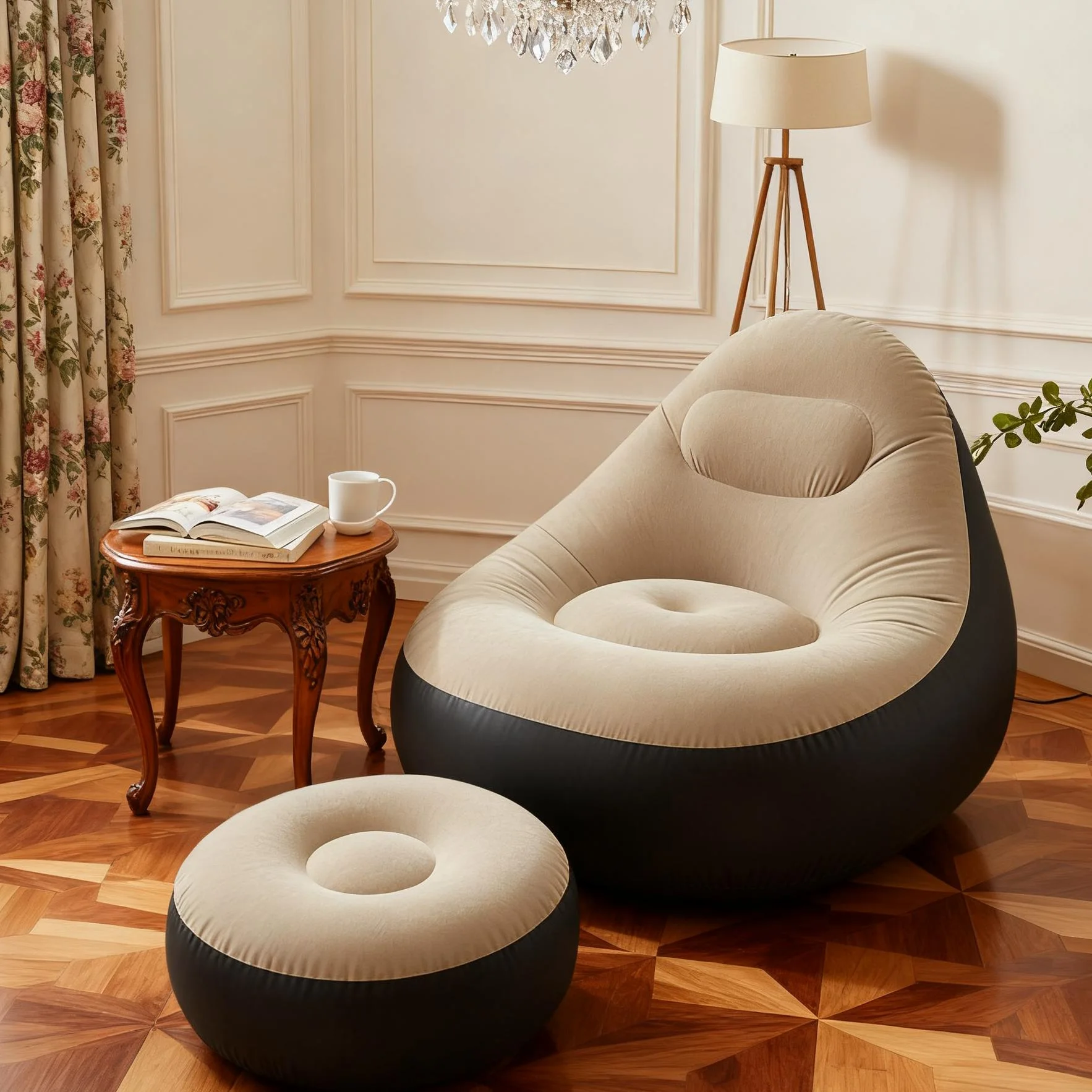 Inflatable Sofa with Footrest – Ultimate Comfort Anywhere