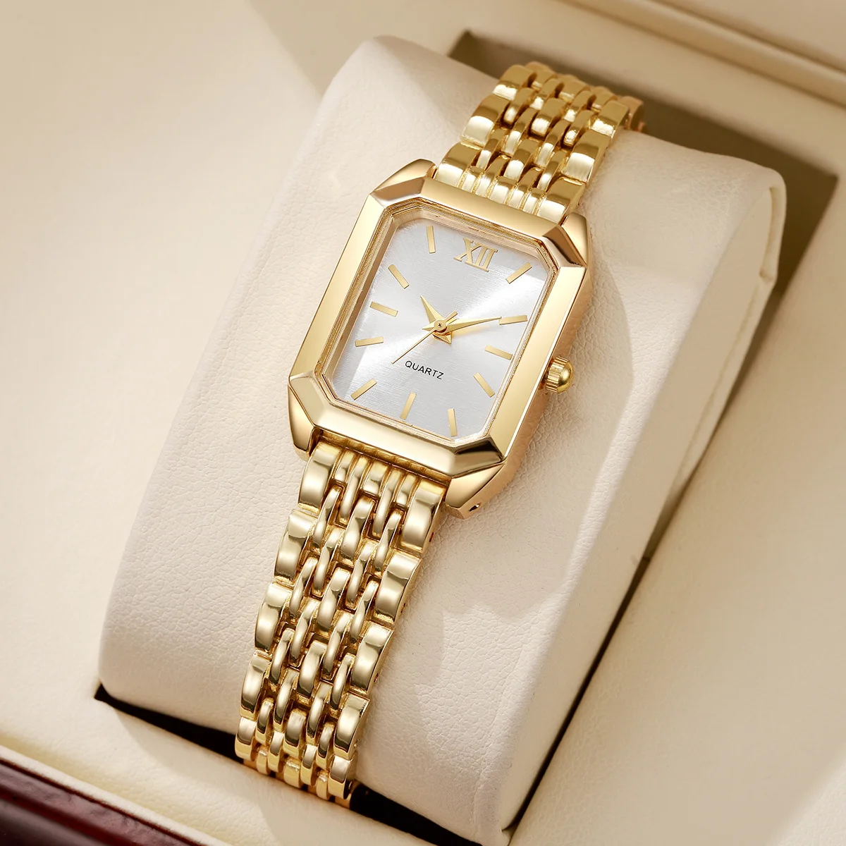 INFINÉE — 4-Piece Golden Watch & Jewellery Set · Because She Deserves Forever