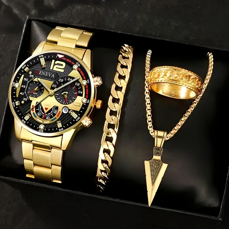 Royal Gold Master Set – Watch, Bracelet & Ring