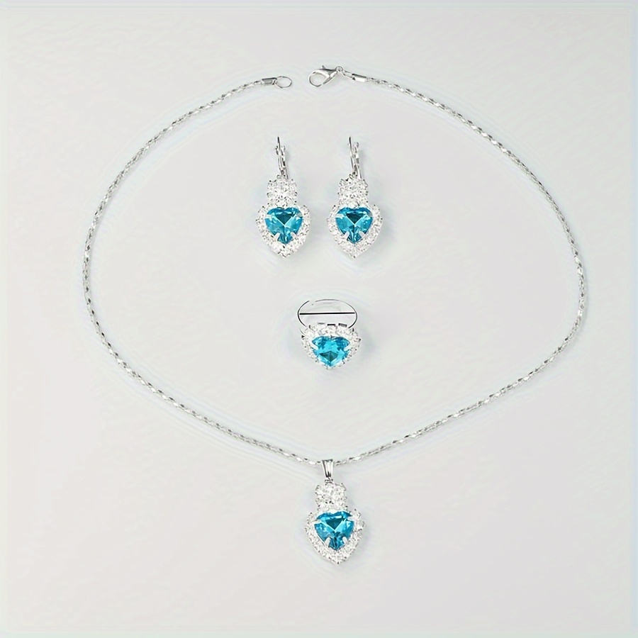 Aurora Blue Luxury Jewelry & Watch Set