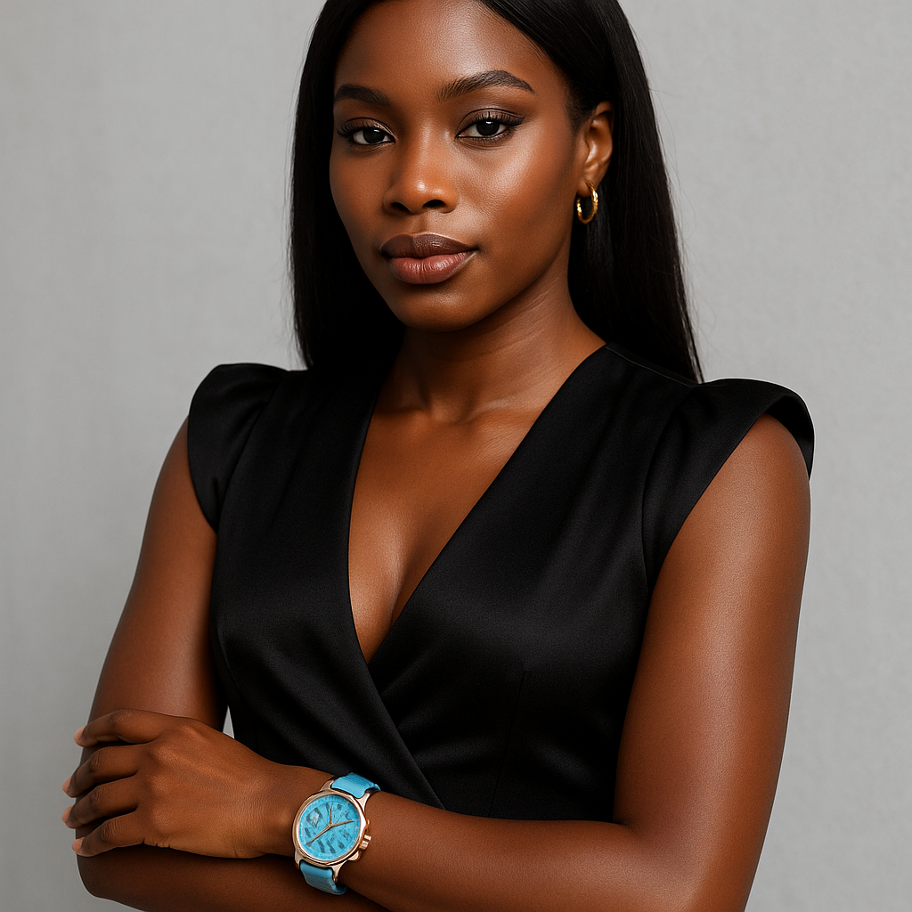 Aurora Blue Luxury Jewelry & Watch Set