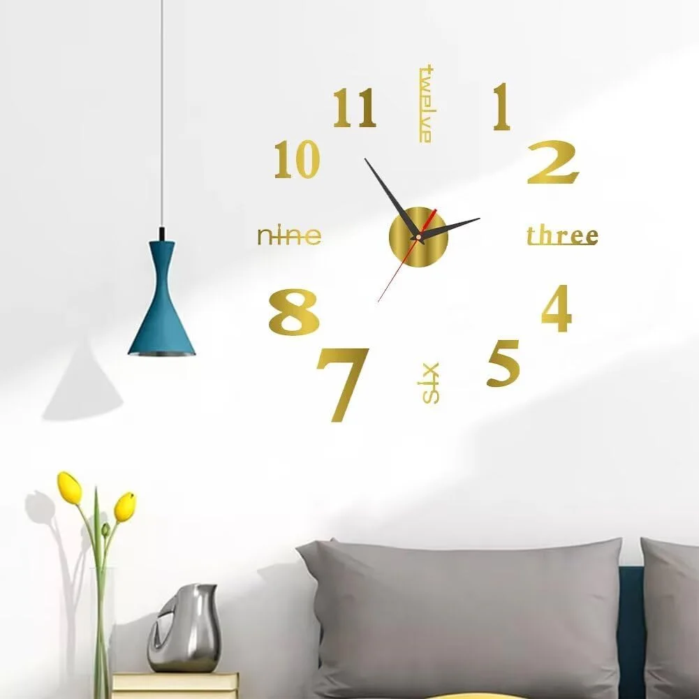 GoldAura™ Modern 3D Wall Clock