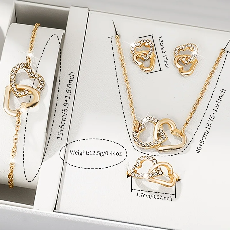 Royelle™ – Royal Elegance Gold Watch & Jewelry Set