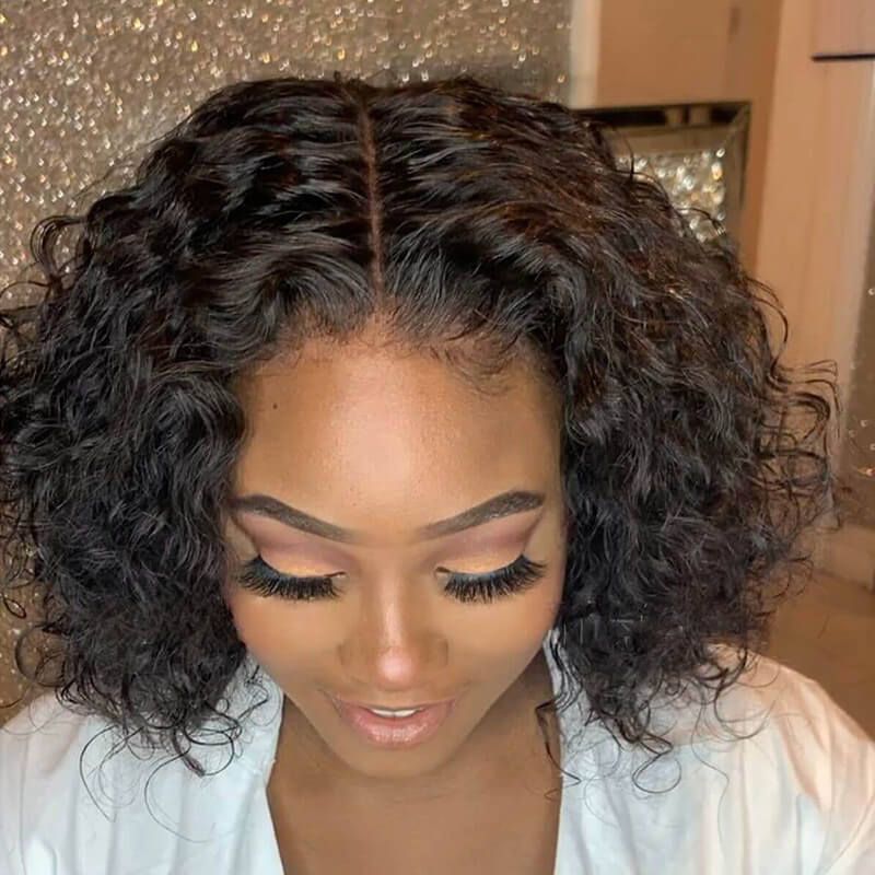 360 Water Wave Bob: Glueless, Human Hair Perfection