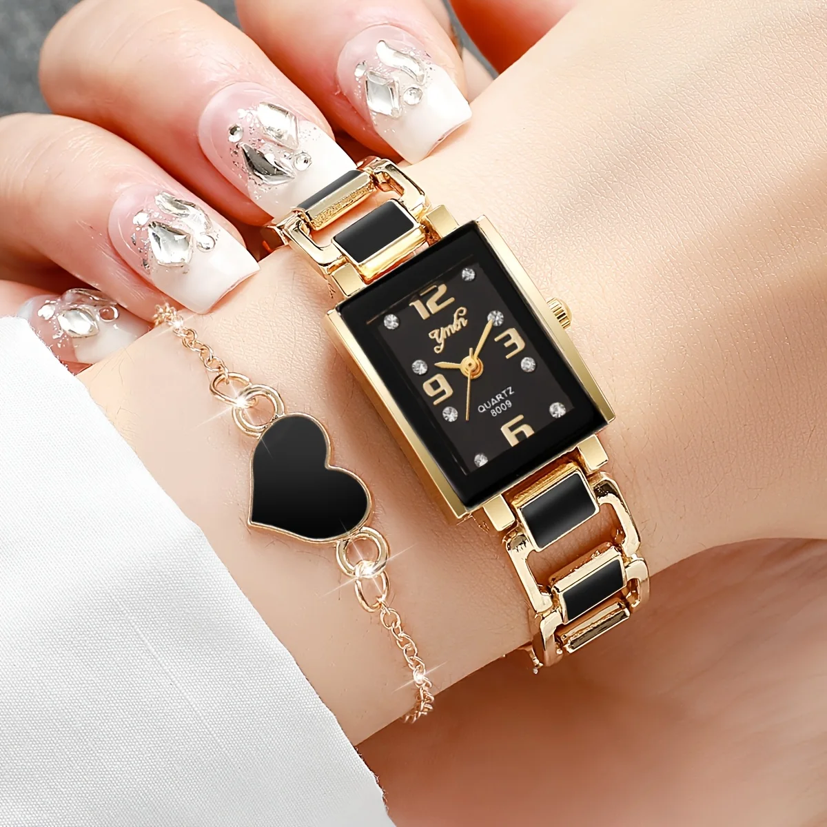 Timeless Love Couple Watch Set – Elegant Matching Watches & Bracelets