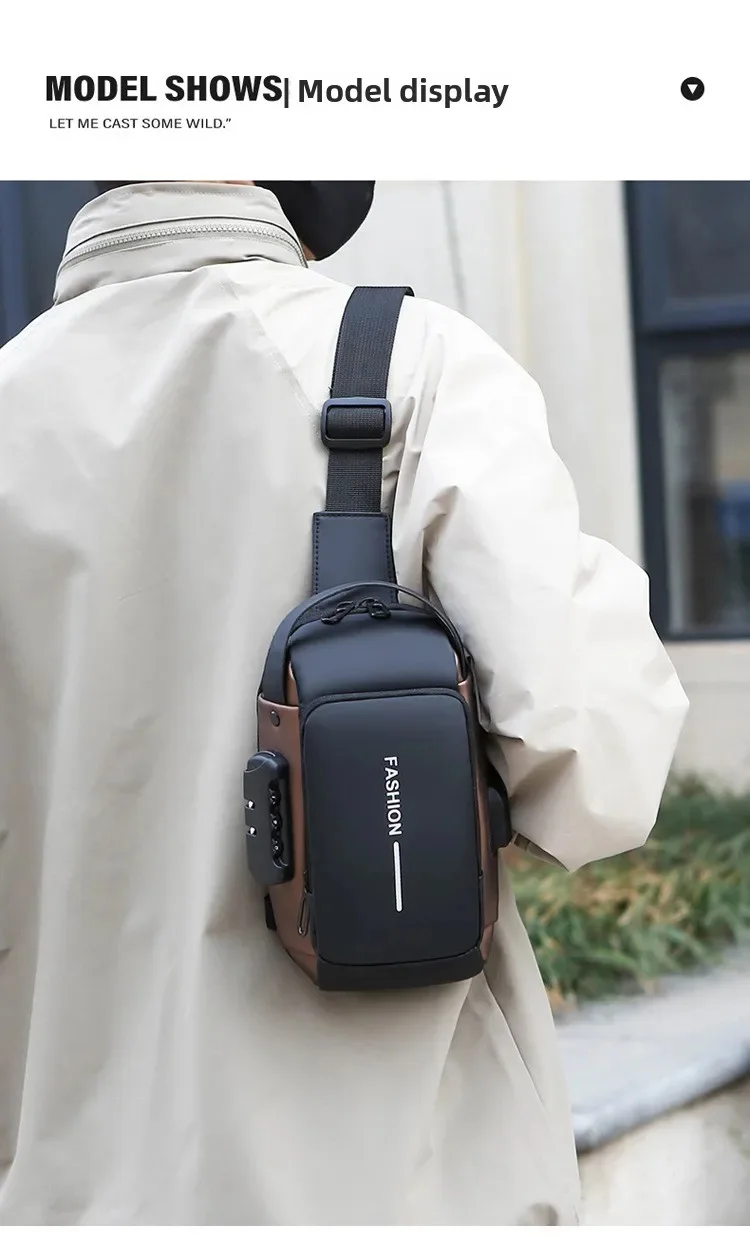 ZINGER™ Chest Bag | Anti-Theft Design for Men with Purpose