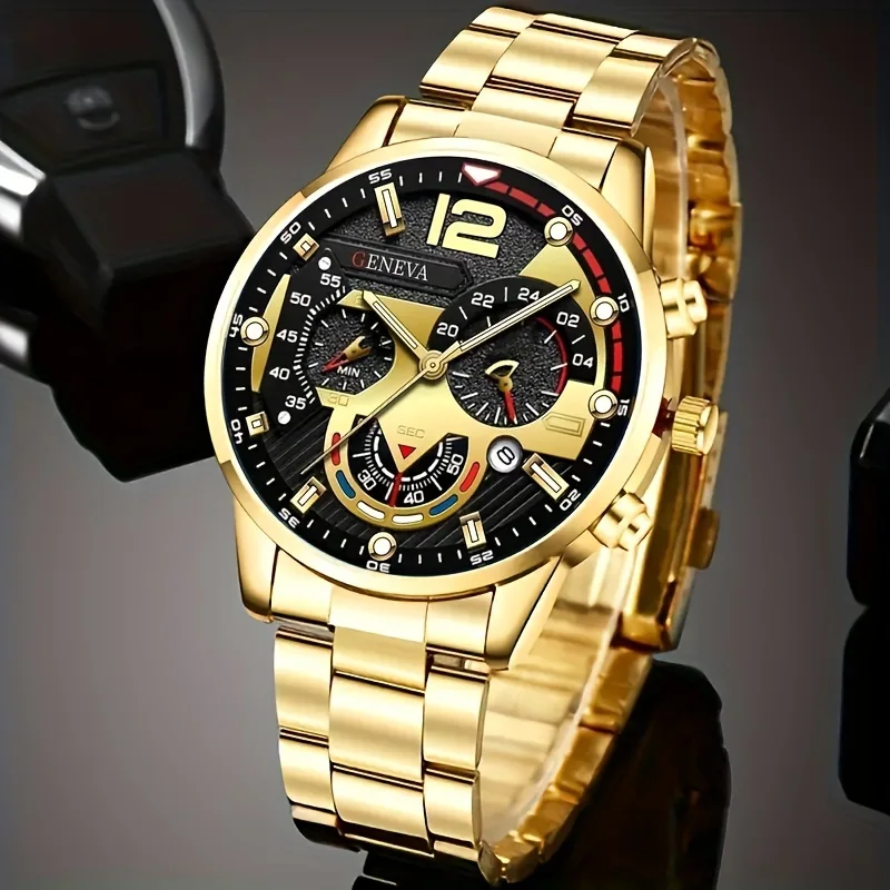 Royal Gold Master Set – Watch, Bracelet & Ring