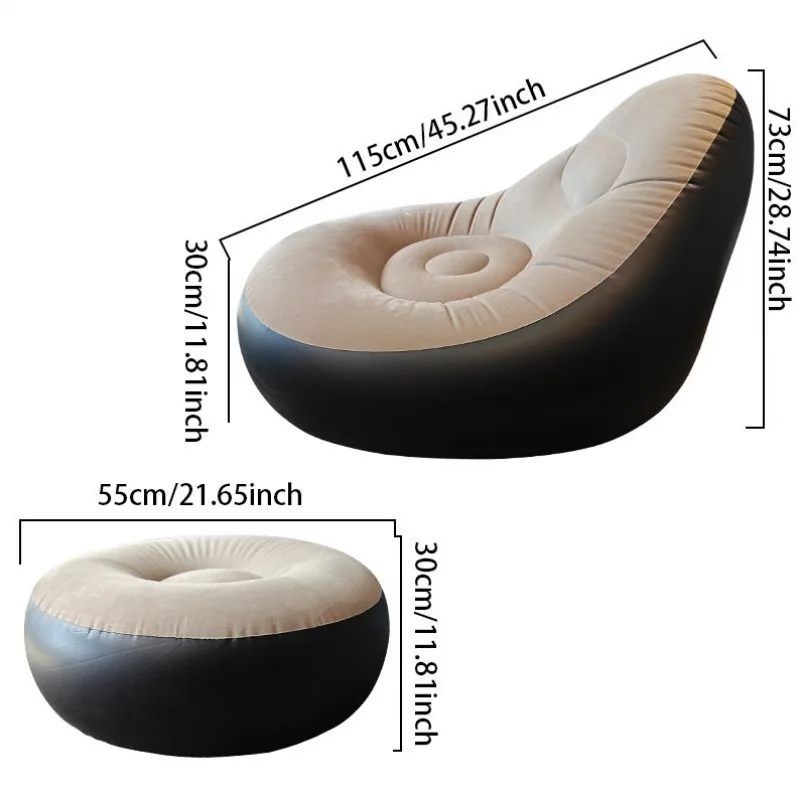 Inflatable Sofa with Footrest – Ultimate Comfort Anywhere