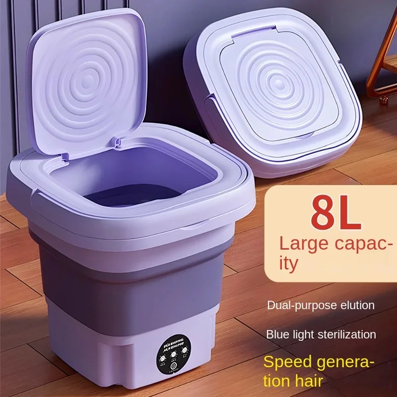 Wash Anywhere, Anytime – Foldable Mini Washing Machine