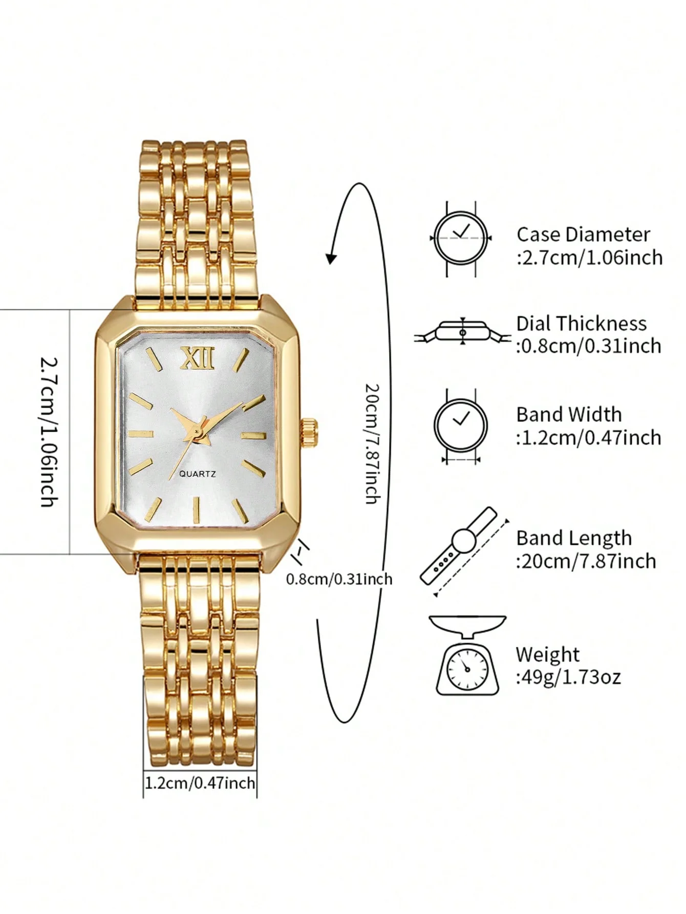 INFINÉE — 4-Piece Golden Watch & Jewellery Set · Because She Deserves Forever