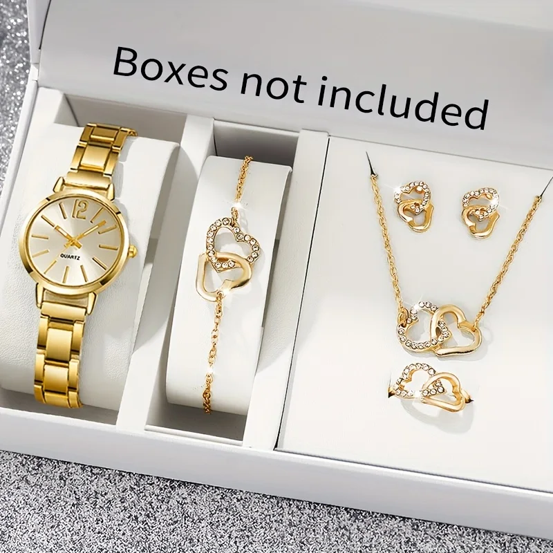 Royelle™ – Royal Elegance Gold Watch & Jewelry Set