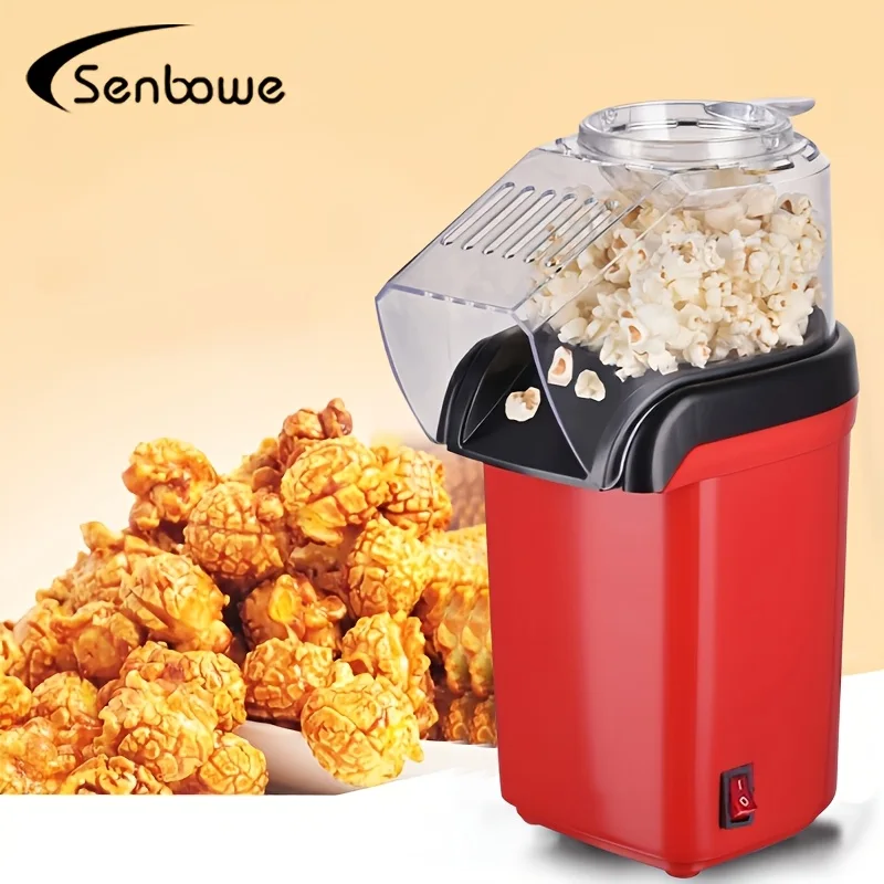 SENBOWE Mini Popcorn Maker – Instant Hot, Healthy Popcorn