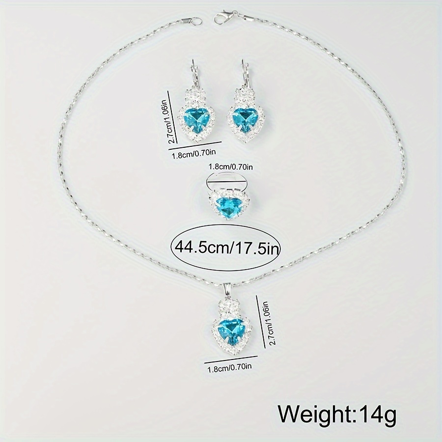 Aurora Blue Luxury Jewelry & Watch Set