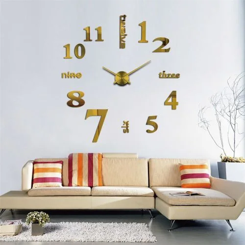 GoldAura™ Modern 3D Wall Clock