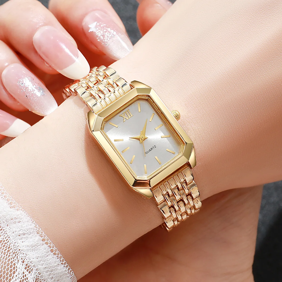 INFINÉE — 4-Piece Golden Watch & Jewellery Set · Because She Deserves Forever