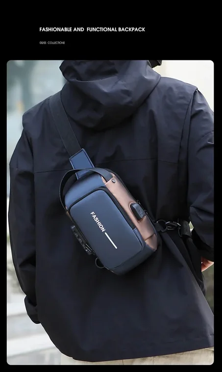ZINGER™ Chest Bag | Anti-Theft Design for Men with Purpose