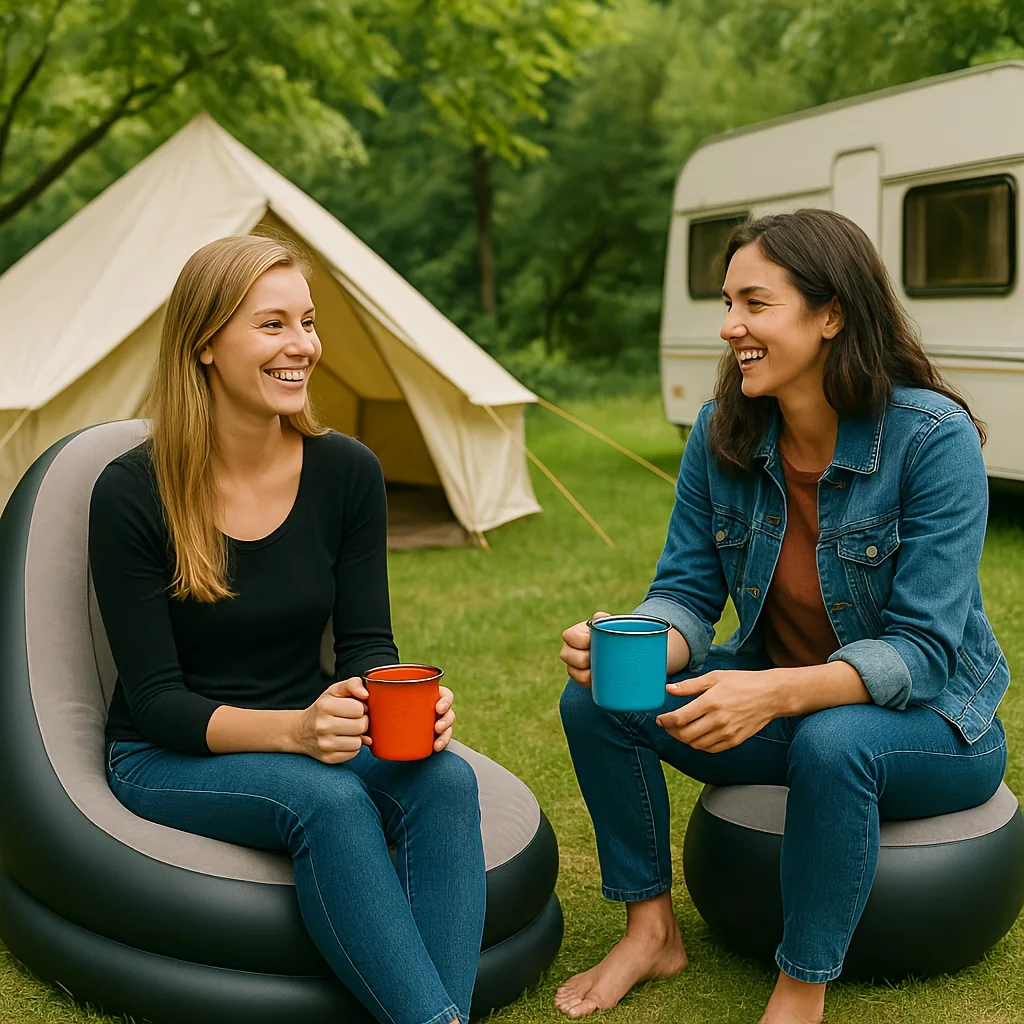 Inflatable Sofa with Footrest – Ultimate Comfort Anywhere