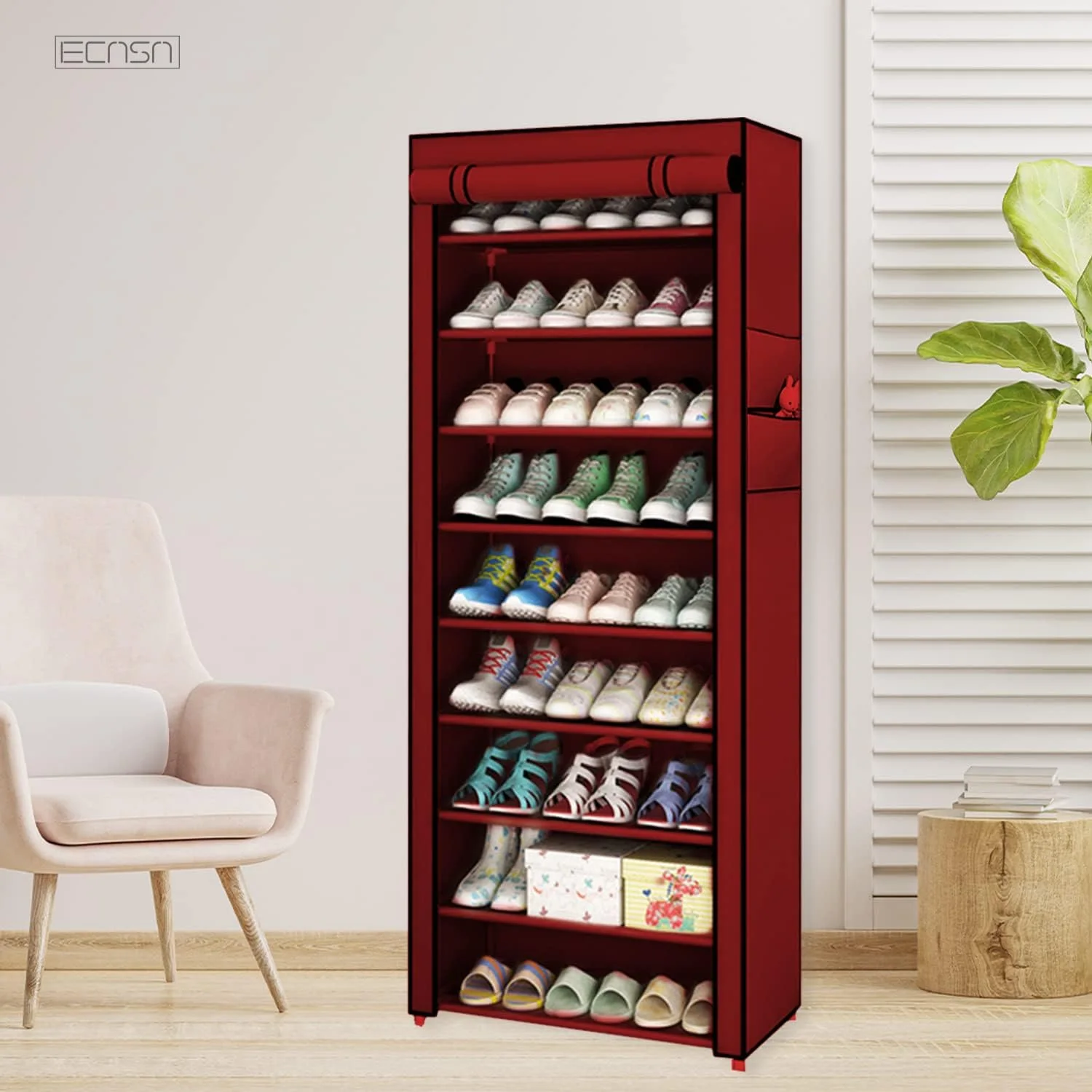 10-Tier Mega Shoe Organizer – Space-Saving, Dust-Proof & Built to Last