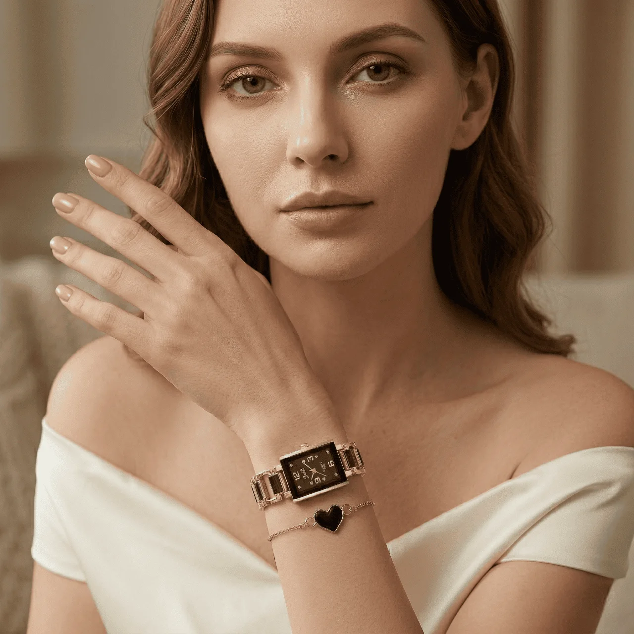 Timeless Love Couple Watch Set – Elegant Matching Watches & Bracelets