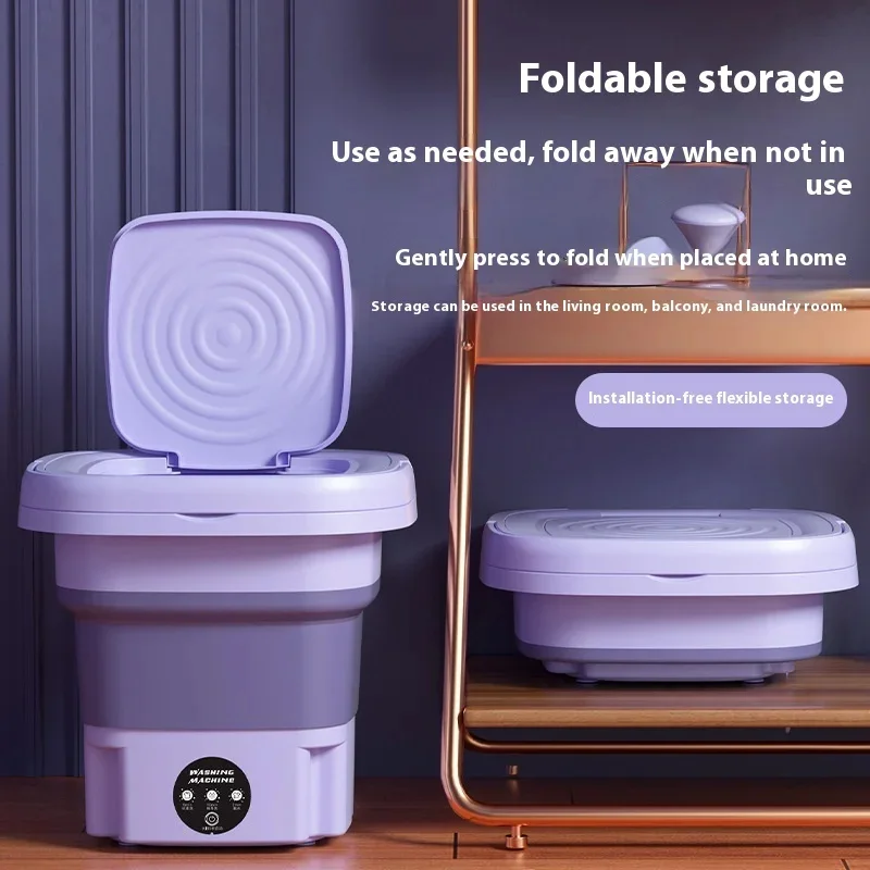 Wash Anywhere, Anytime – Foldable Mini Washing Machine