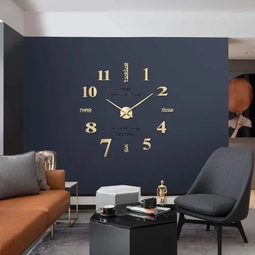 GoldAura™ Modern 3D Wall Clock