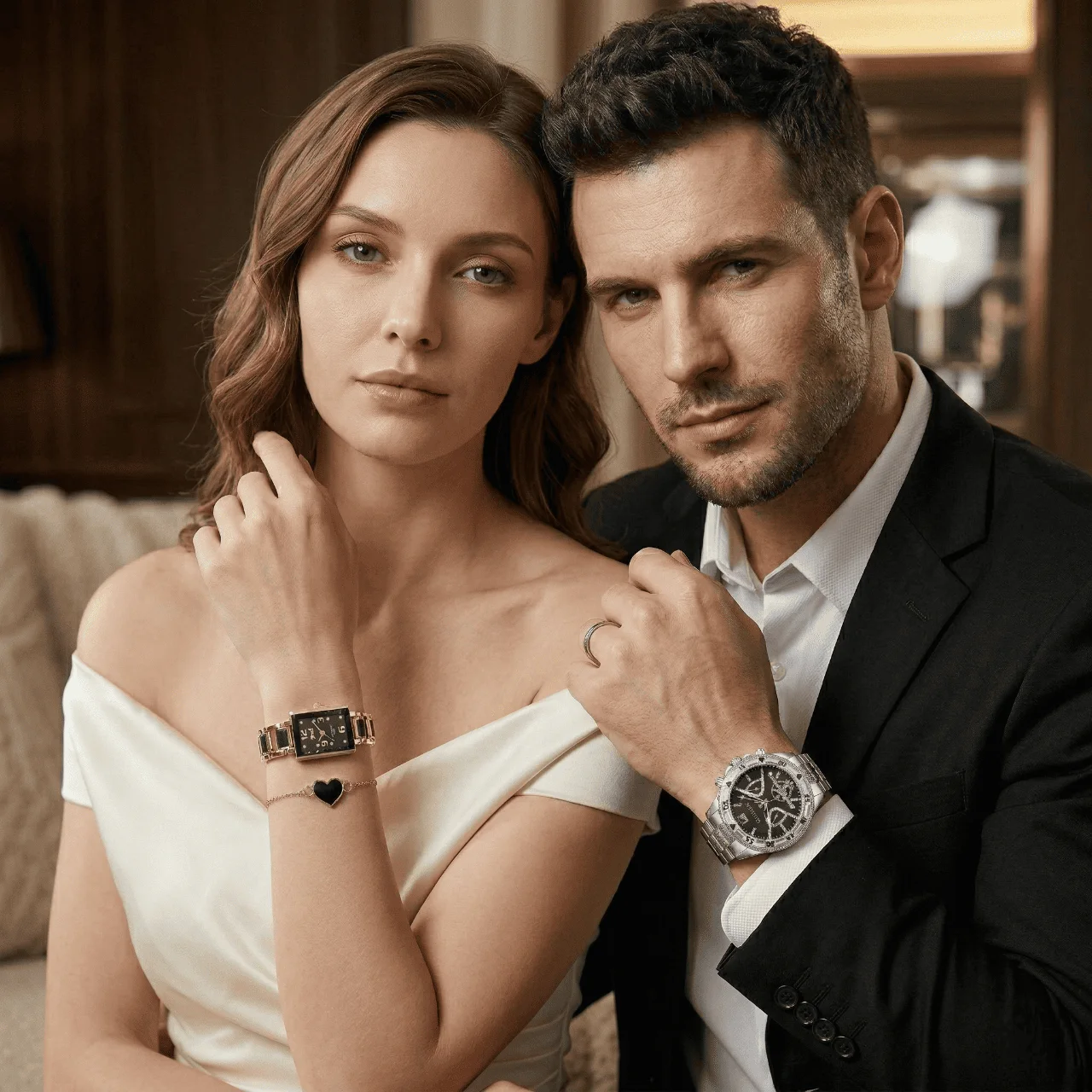 Timeless Love Couple Watch Set – Elegant Matching Watches & Bracelets