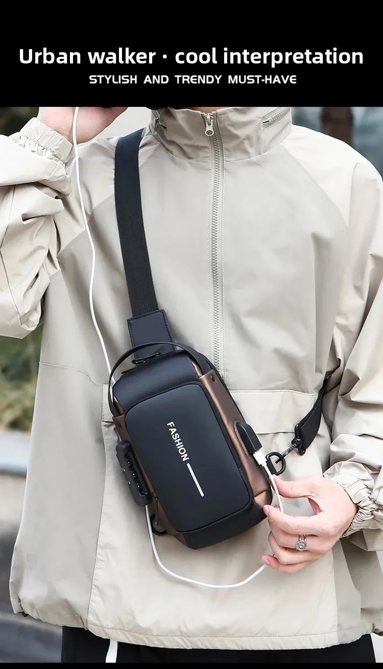 ZINGER™ Chest Bag | Anti-Theft Design for Men with Purpose