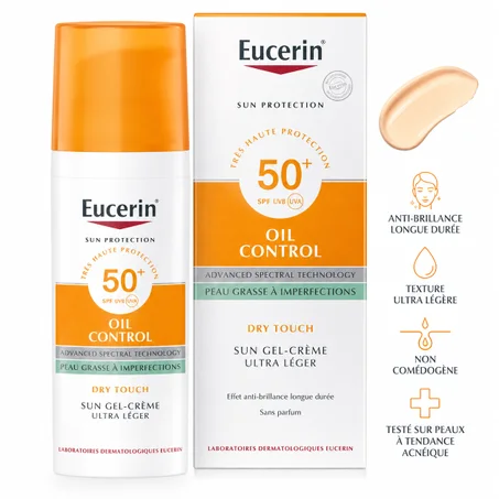 Eucerin Oil Control SPF50+ – Protection solaire haute performance