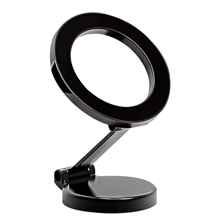 حامل هاتف مغناطيسي للسيارة – قابل للطي بزاوية 360°، قاعدة شفط قوية، مضاد للاهتزاز، مثالي للملاحة أثناء القيادة.