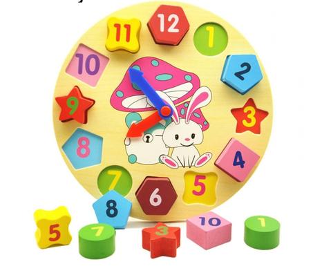 Horlage educative en bois