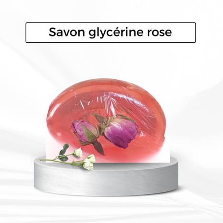 savon glycérine rose