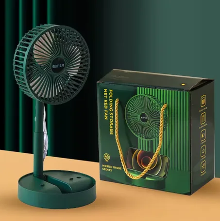 مروحة مكتبية قابلة للشحن والطي 🔋🌀