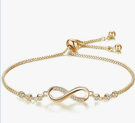 لينجي سوار للنساء، سوار مطلي بالذهب مرصع بالكريستال، اكسسوارات مجوهرات يدوية للنساء، مناسب او هدية للنساء والفتيات