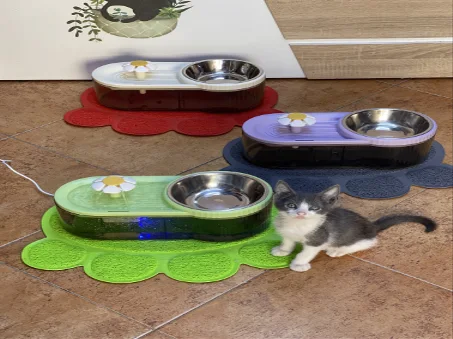 نافورة مع صحن للقطط  fontaine avec bol