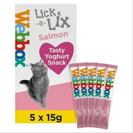 Webbox Lick e Lix Salmon (5 x 15g)