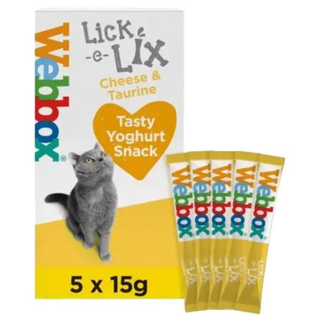 Lick e Lix 5 pcs Creamy snack with Chese and Taurine Webbox