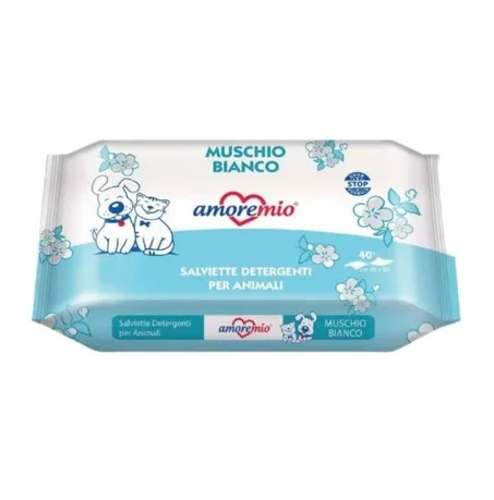 Lingettes pour animaux de compagnie Amoremio 40pcs