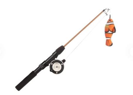 JOUET CANNE À PÊCHE ORANGE