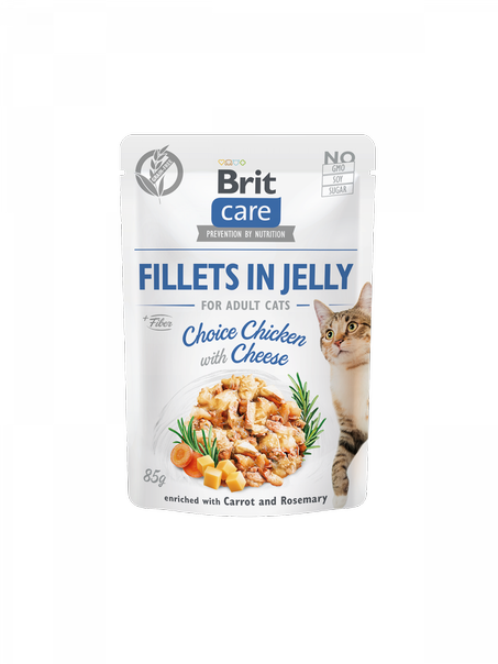 Brit Care Cat Pouch Choice Chicken with Cheese in Jelly