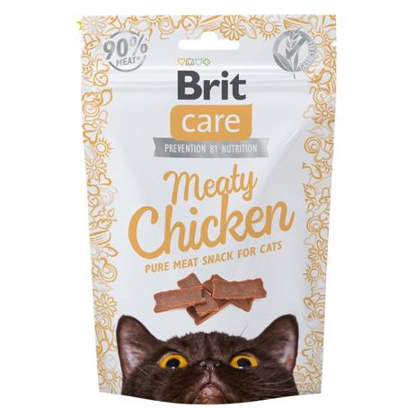 Brit Care Cat Snack Meaty Chicken (Morceaux de Poulet) 50g