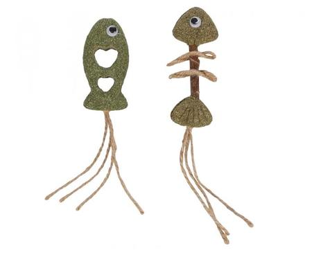 JOUET BOLEO POISSON ARÊTE DE POISSON VERT -2 pcs- لعبة السمكتين بالكاتنب