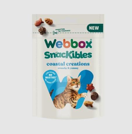 Webbox Snackibles Coastal Creations Cat Treats 85g