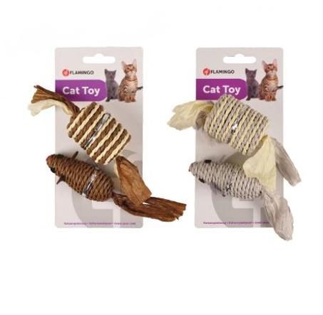 Jouets  pour chats 2pcs souris et rouleau