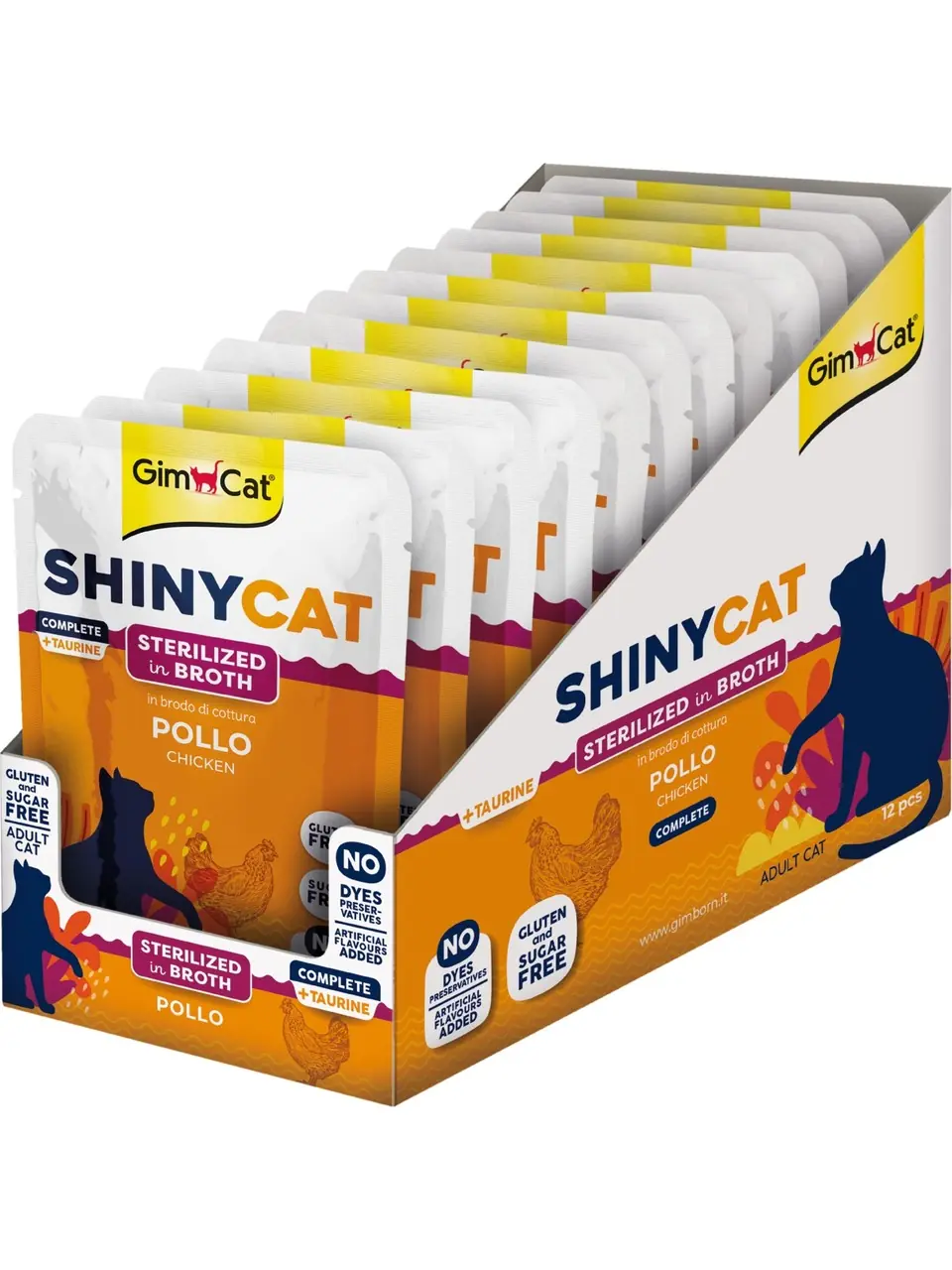 Gimcat shiny cat sterilised poulet  75g