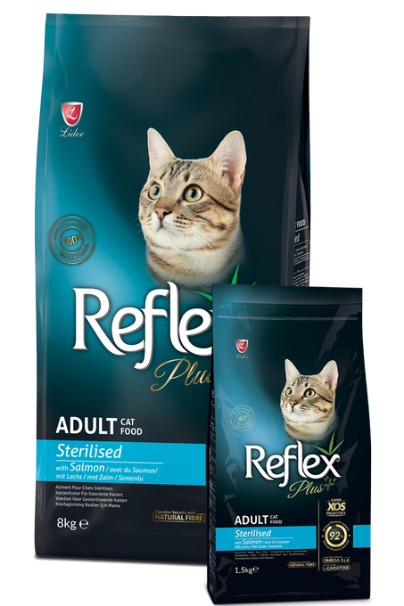 Reflex Plus Sterilised Adult Cat Food with SALMON 1.5KG