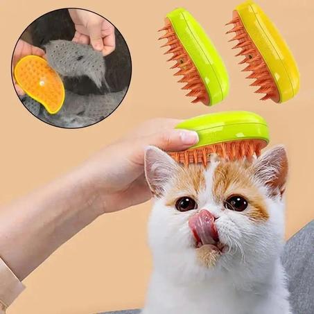 Brosse à vapeur  pour chats et chiens animaux مشط/فرشاة البخار للحيوانات