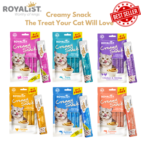 Pack Creamy snack Royalist 6 goûts