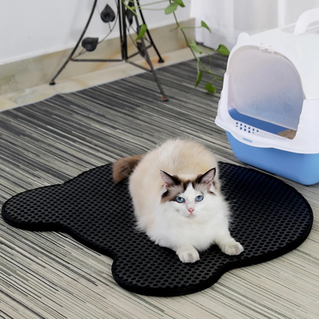 Tapis trappeur pour litière