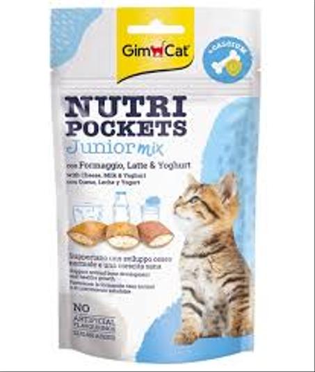 GIMCAT NUTRI POCKETS JUNIOR MIX 60G