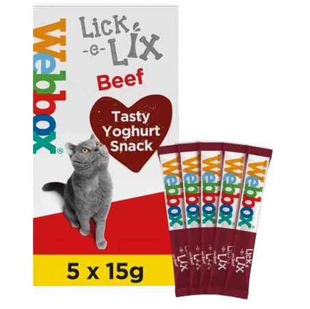 Webbox Lick e Lix  Beef  (5 x 15g)